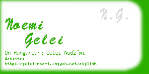 noemi gelei business card